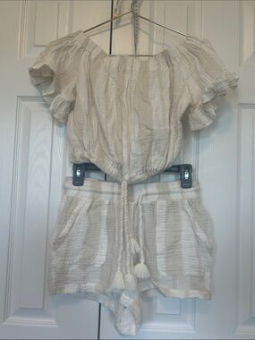 Ocean Drive 2 Piece Matching Set Shorts and Crop Top, size S